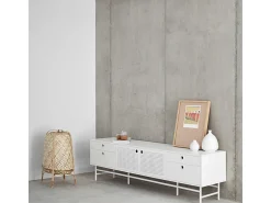 Móvel de TV branco 180x40 cm