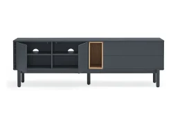 Móvel de TV cinza antracite 180x40 cm