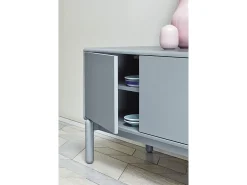 Móvel de TV cinza pérola 180x40 cm