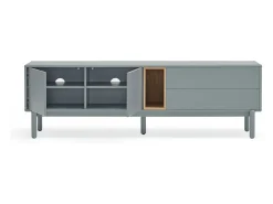 Móvel de TV cinza pérola 180x40 cm
