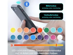 Móvel de TV moderno com 3 portas, 2 gavetas e 2 nichos - LEDs - comprimento 180cm - para sala - lacado branco