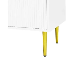 Móvel de TV moderno de 170 cm - adequado para TV de 70"-79" - com 4 portas - Branco