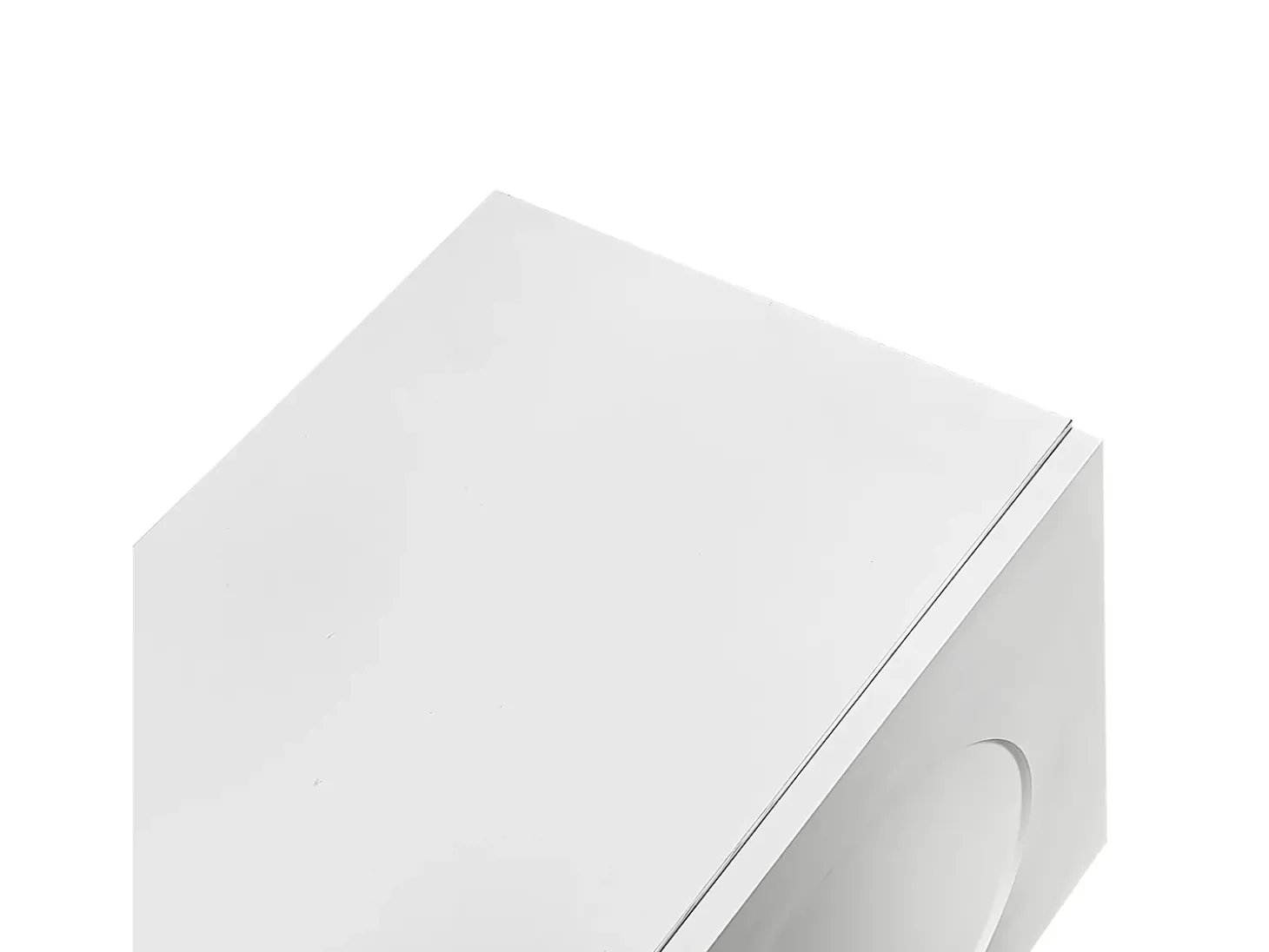 Móvel de TV moderno 180,5x38x50cm - 4 portas - Pés esféricos - MDF + painéis de partículas - Branco