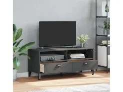 Móvel de TV VIKEN derivados de madeira cinzento antracite PT996477