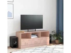 Móvel de TV 99x39x44 aço rosa PT288281