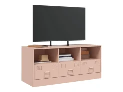 Móvel de TV 99x39x44 aço rosa PT288281