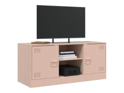Móvel de TV 99x39x44 aço rosa PT225385