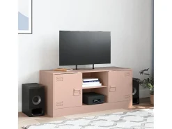 Móvel de TV 99x39x44 aço rosa PT225385