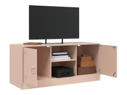 Móvel de TV 99x39x44 aço rosa PT225385