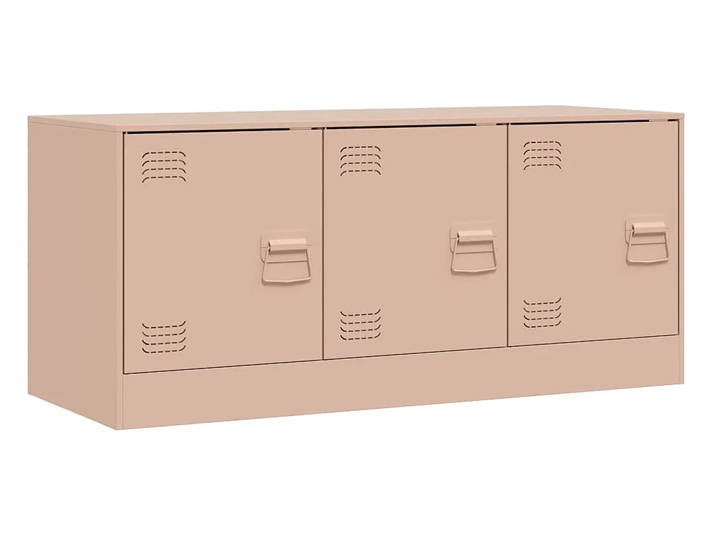 Móvel de TV 99x39x44 aço rosa PT647872