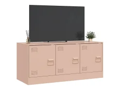 Móvel de TV 99x39x44 aço rosa PT647872
