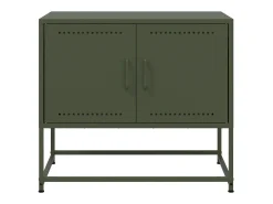 Móvel de TV 68,5x39x60,5 aço verde azeitona