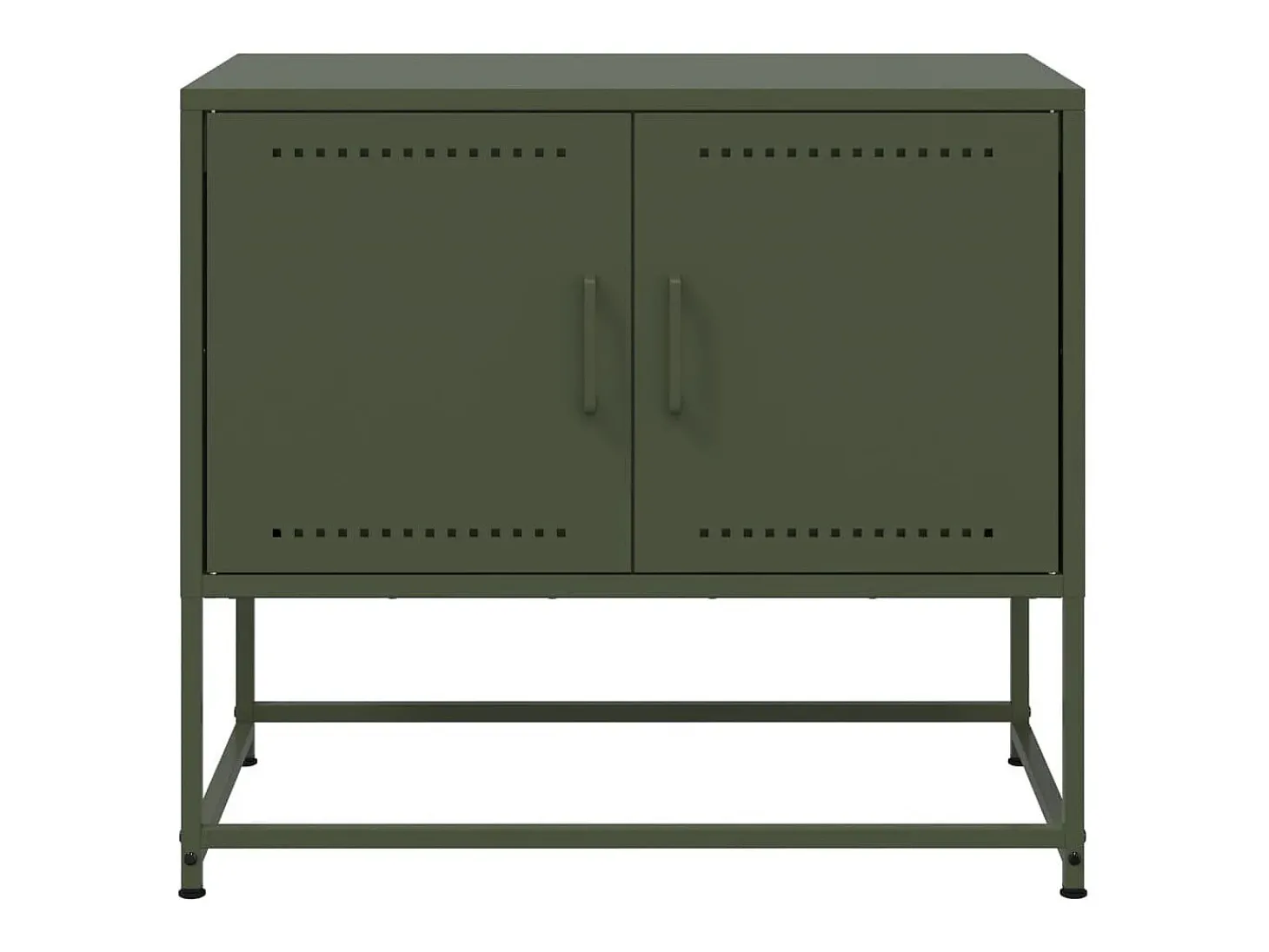 Móvel de TV 68,5x39x60,5 aço verde azeitona