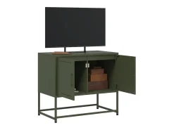 Móvel de TV 68,5x39x60,5 aço verde azeitona