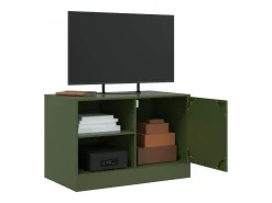 Móvel de TV 67x39x44 aço verde azeitona PT338381