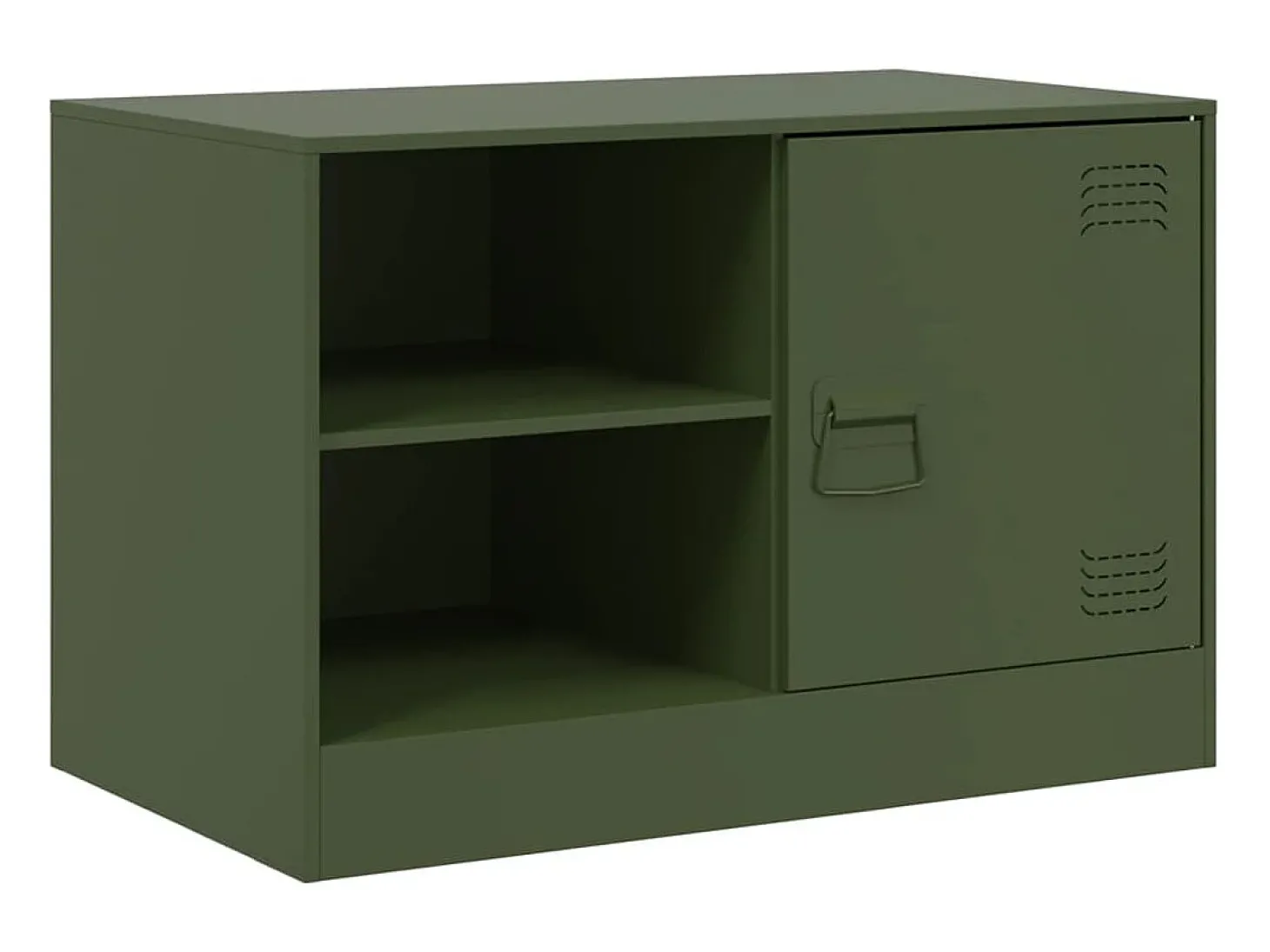 Móvel de TV 67x39x44 aço verde azeitona PT338381