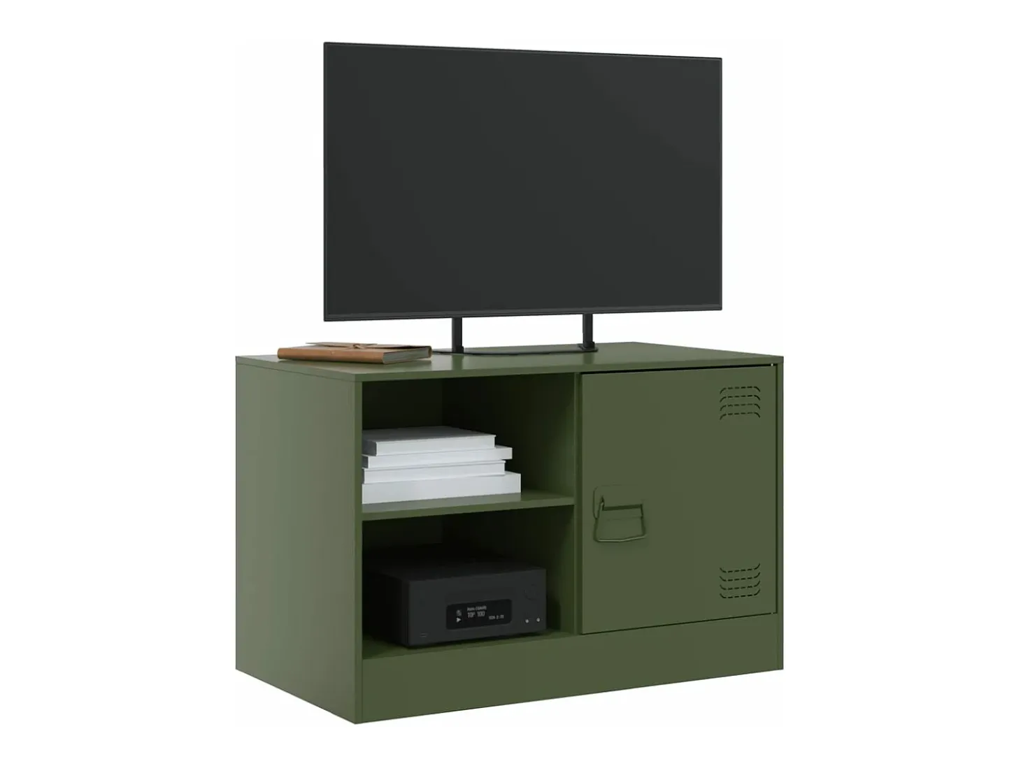 Móvel de TV 67x39x44 aço verde azeitona PT338381