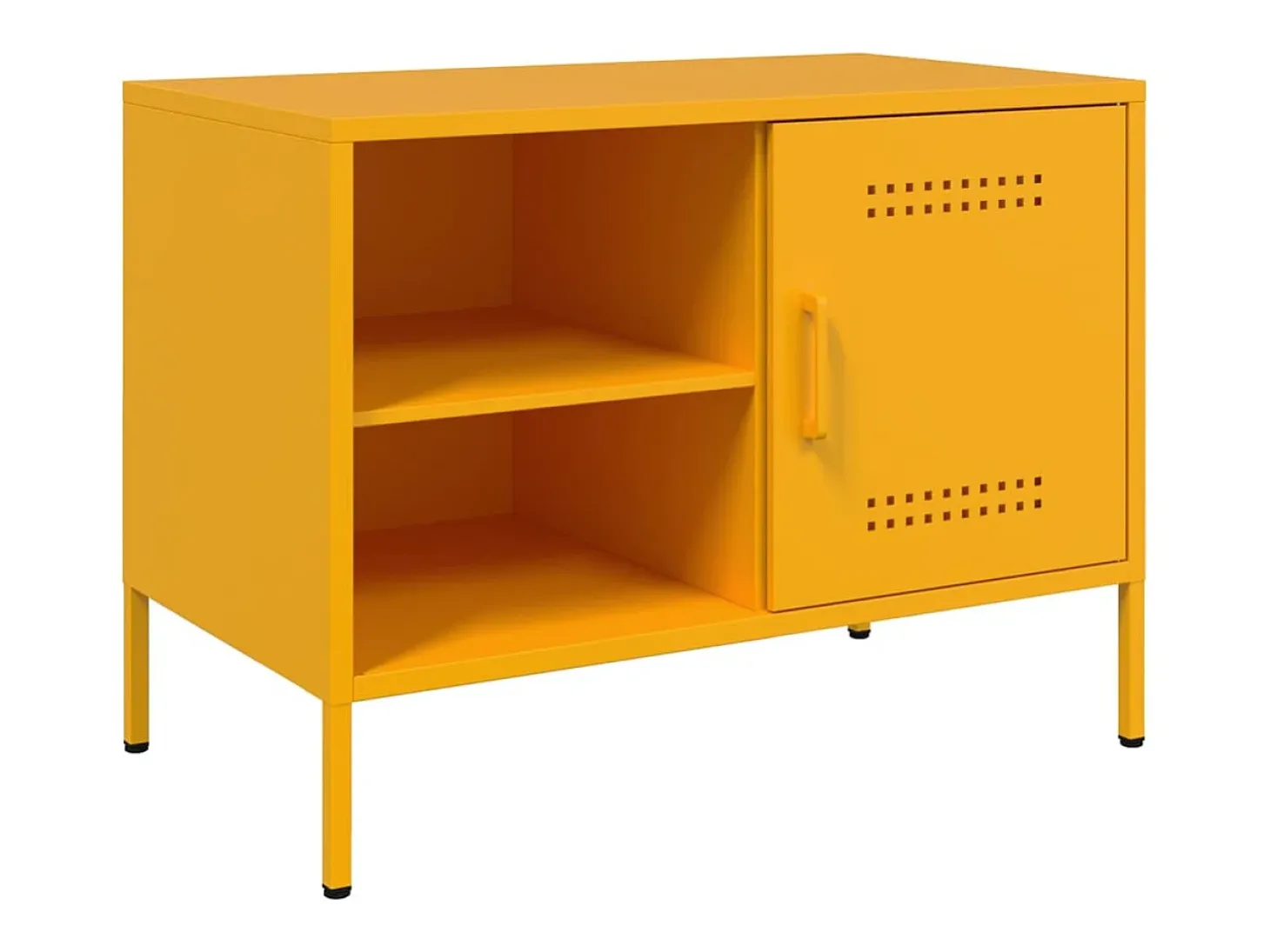 Móvel de TV 68x39x50,5 cm aço amarelo mostarda PT671971