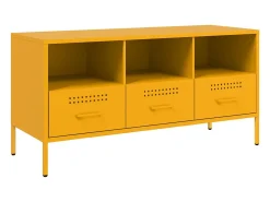 Móvel de TV 100,5x39x50,5 cm aço amarelo mostarda PT154477