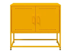 Móvel de TV 68,5x39x60,5 cm aço amarelo mostarda