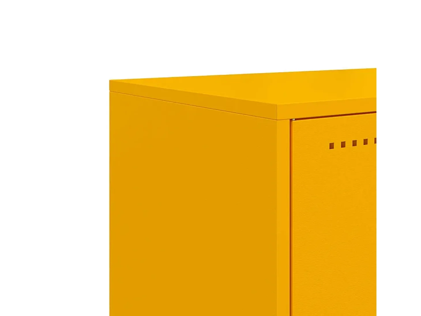 Móvel de TV 68,5x39x60,5 cm aço amarelo mostarda
