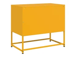Móvel de TV 68x39x60,5 cm aço amarelo mostarda