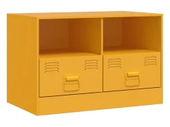 Móvel de TV 67x39x44 cm aço amarelo mostarda PT696276