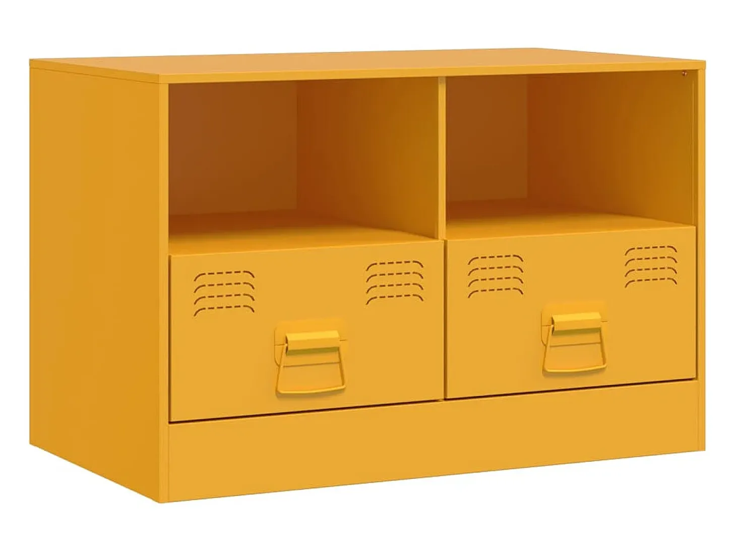 Móvel de TV 67x39x44 cm aço amarelo mostarda PT696276