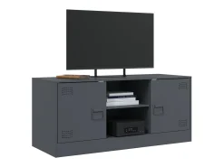 Móvel de TV 99x39x44 cm aço antracite PT728651