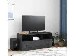 Móvel de TV 99x39x44 cm aço antracite PT304283