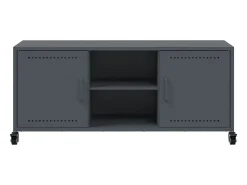 Móvel de TV 100,5x39x43,5 cm aço antracite