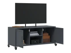 Móvel de TV 100,5x39x43,5 cm aço antracite