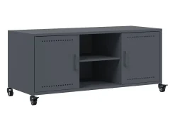 Móvel de TV 100,5x39x43,5 cm aço antracite