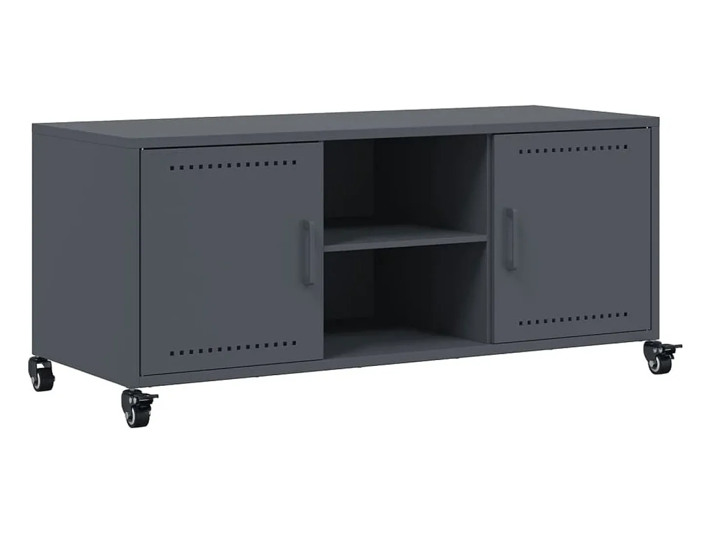 Móvel de TV 100,5x39x43,5 cm aço antracite
