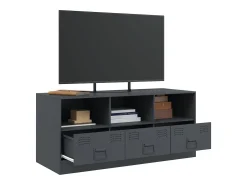 Móvel de TV 99x39x44 cm aço antracite