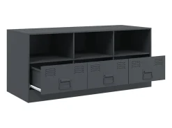 Móvel de TV 99x39x44 cm aço antracite