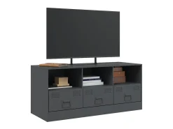 Móvel de TV 99x39x44 cm aço antracite