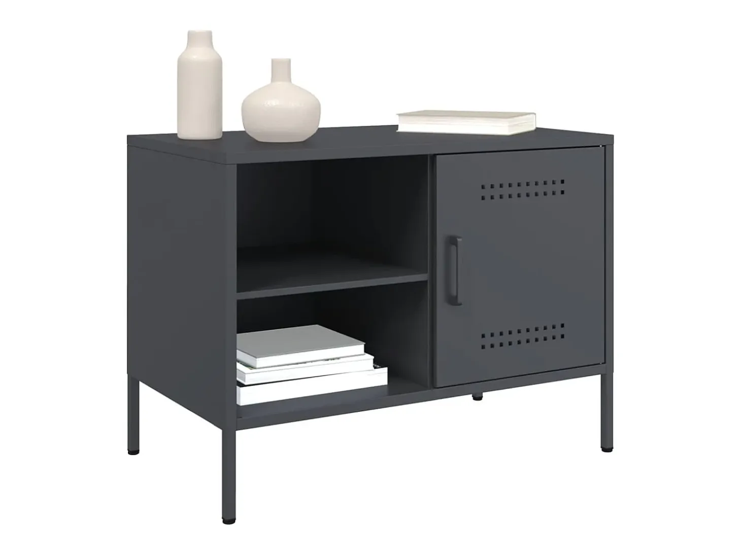 Móvel de TV 68x39x50,5 cm aço antracite PT707316