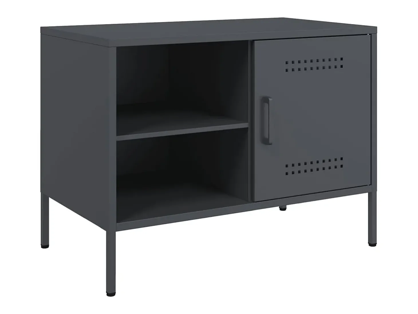 Móvel de TV 68x39x50,5 cm aço antracite PT707316