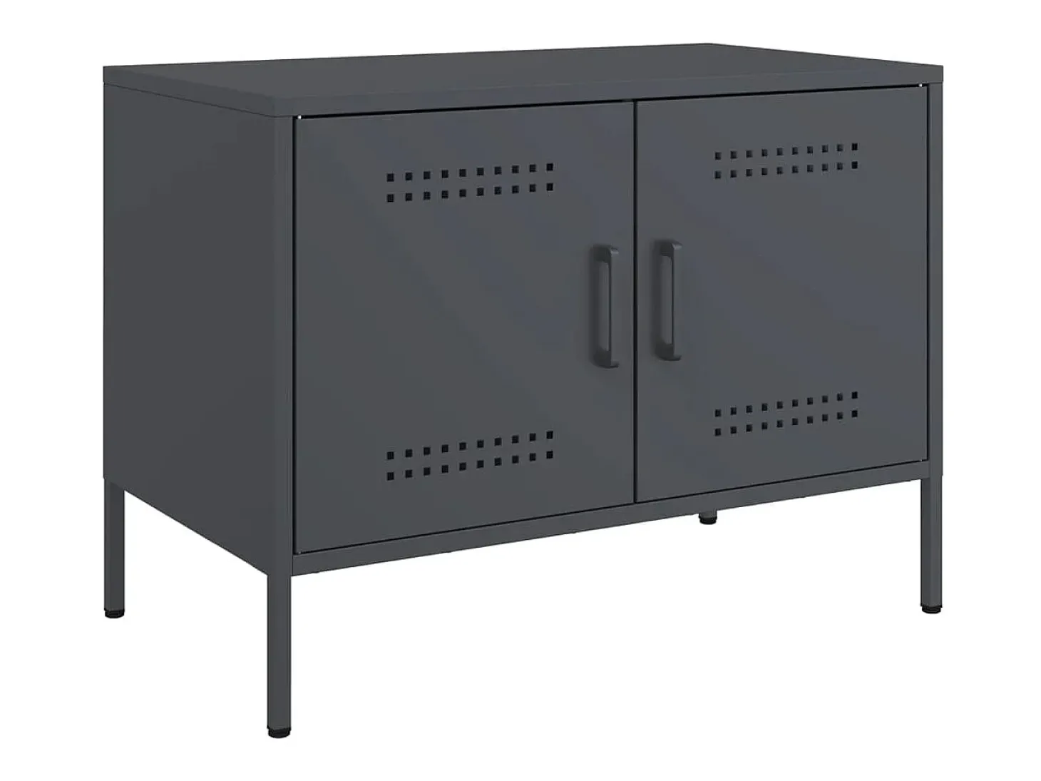 Móvel de TV 68x39x50,5 cm aço antracite PT679453