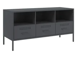Móvel de TV 100,5x39x50,5 cm aço antracite PT981557