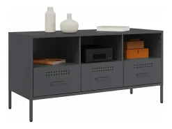 Móvel de TV 100,5x39x50,5 cm aço antracite PT981557