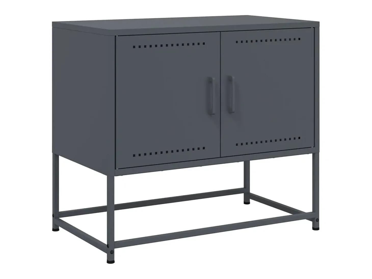 Móvel de TV 68,5x39x60,5 cm aço antracite PT637654