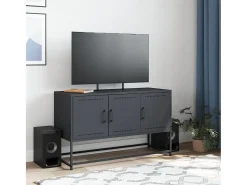 Móvel de TV 100,5x39x60,5 cm aço antracite PT492388
