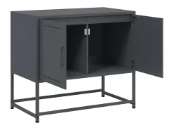 Móvel de TV 68,5x39x60,5 cm aço antracite