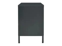 Móvel de TV 105x35x52 cm aço e vidro antracite PT682039