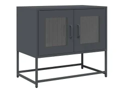 Móvel de TV 68x39x60,5 cm aço laminado a frio antracite