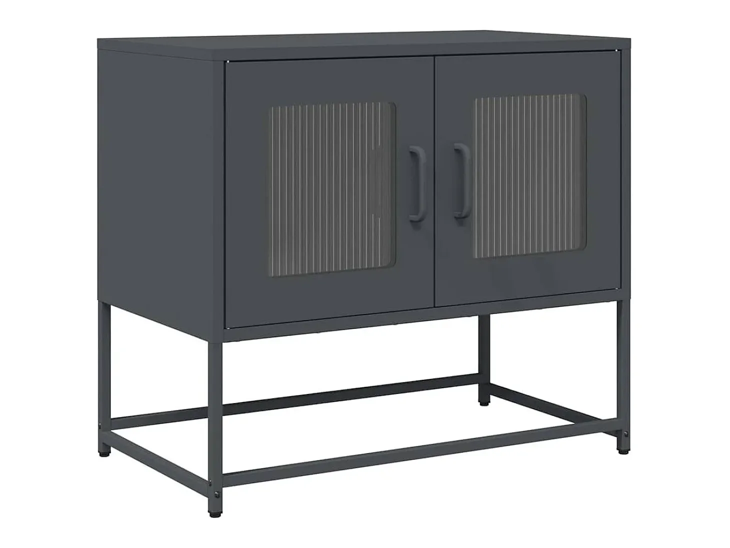 Móvel de TV 68x39x60,5 cm aço laminado a frio antracite