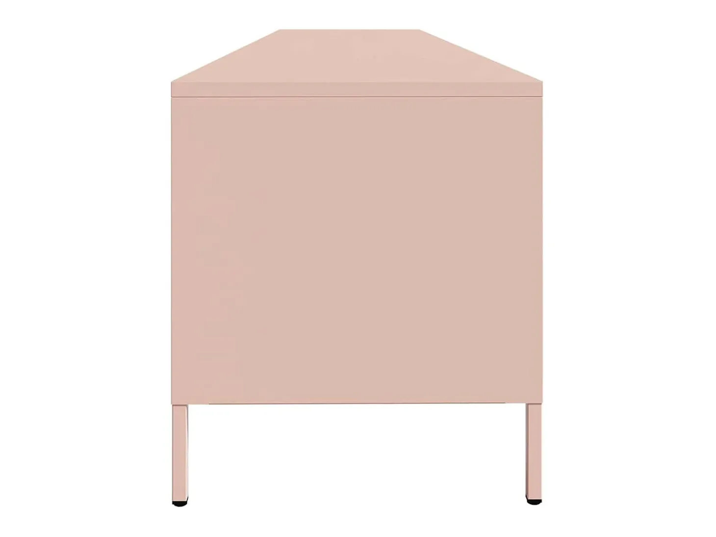 Móvel de TV 202x39x43,5 cm aço laminado a frio rosa