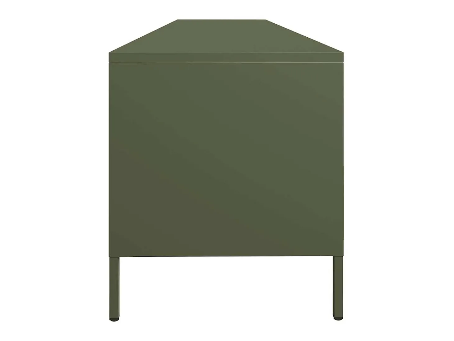 Móvel de TV 202x39x43,5 cm aço laminado a frio verde-azeitona